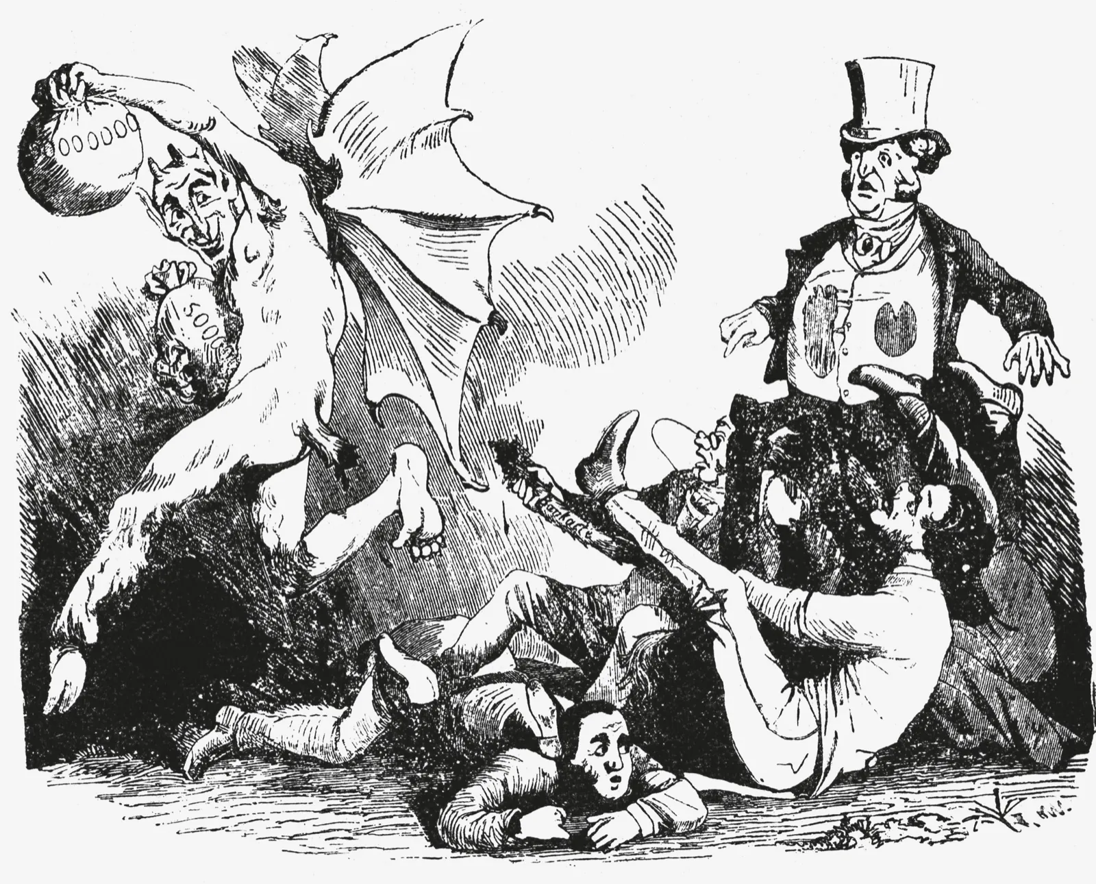 1873年德国股灾讽刺漫画